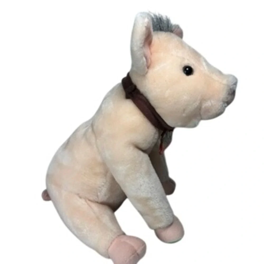 Vintage Babe and Friends Pig Plush with Mice in Pouch Movie Collectible Toy 12